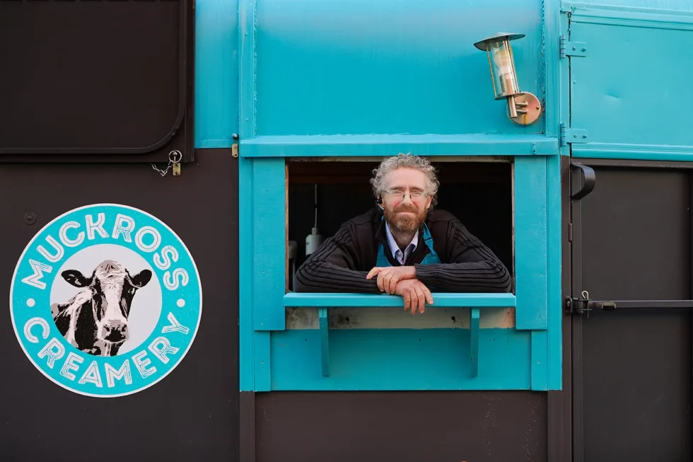 Wander Wild Festival Killarney Muckross Creamery Owner at door