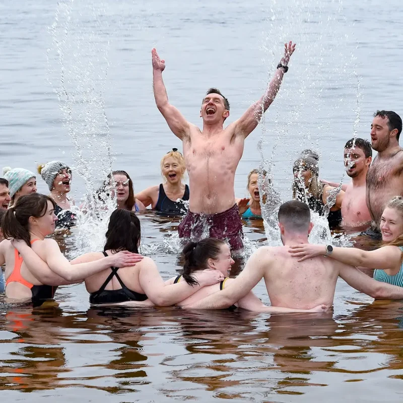 Wander Wild Festival MCG Leo D Ryan circle of people in Lake