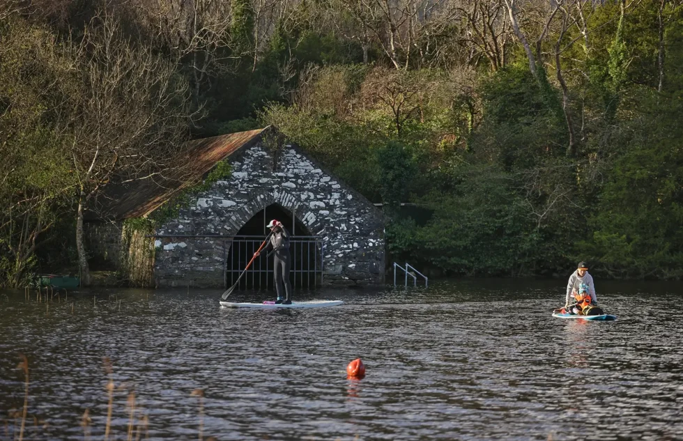 Wander Wild Festival SUP Tour near boat house