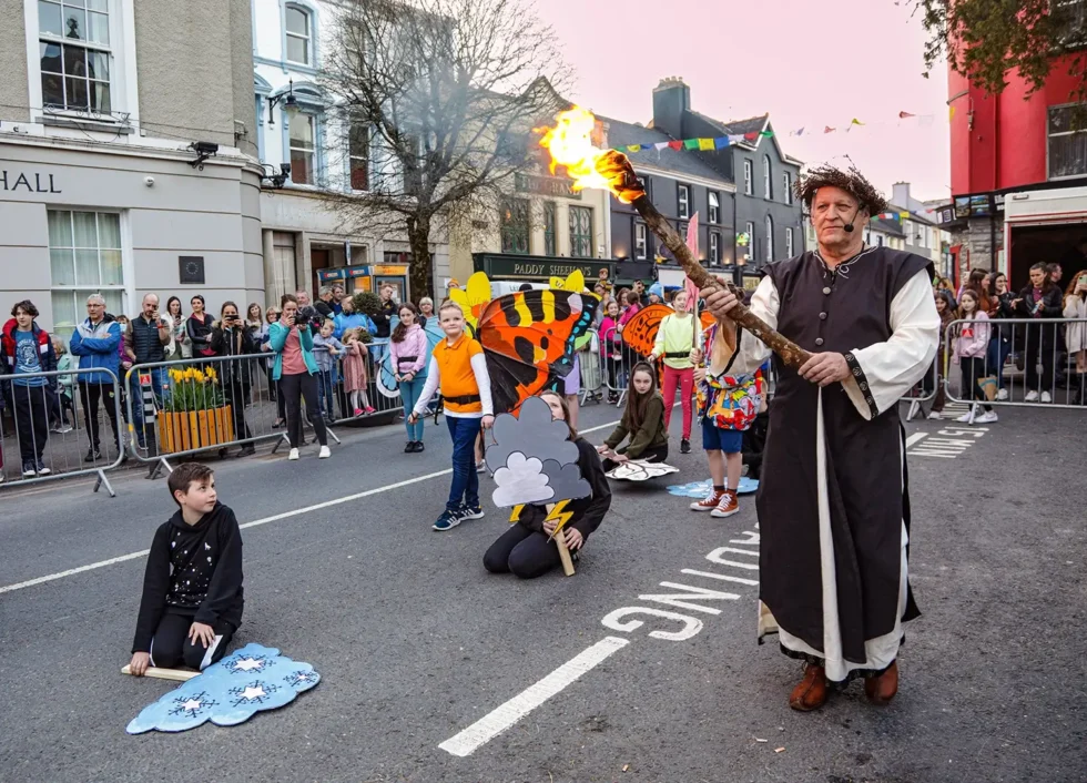 Wander Wild Festival ceremony people performing