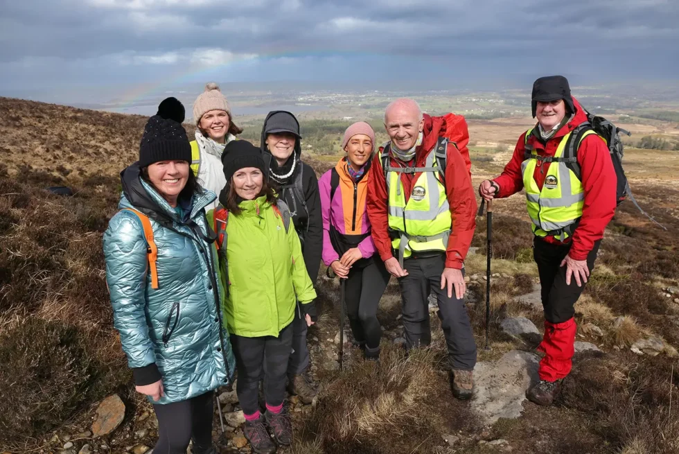Wander Wild Festival group of hikers on Mangerton mountain