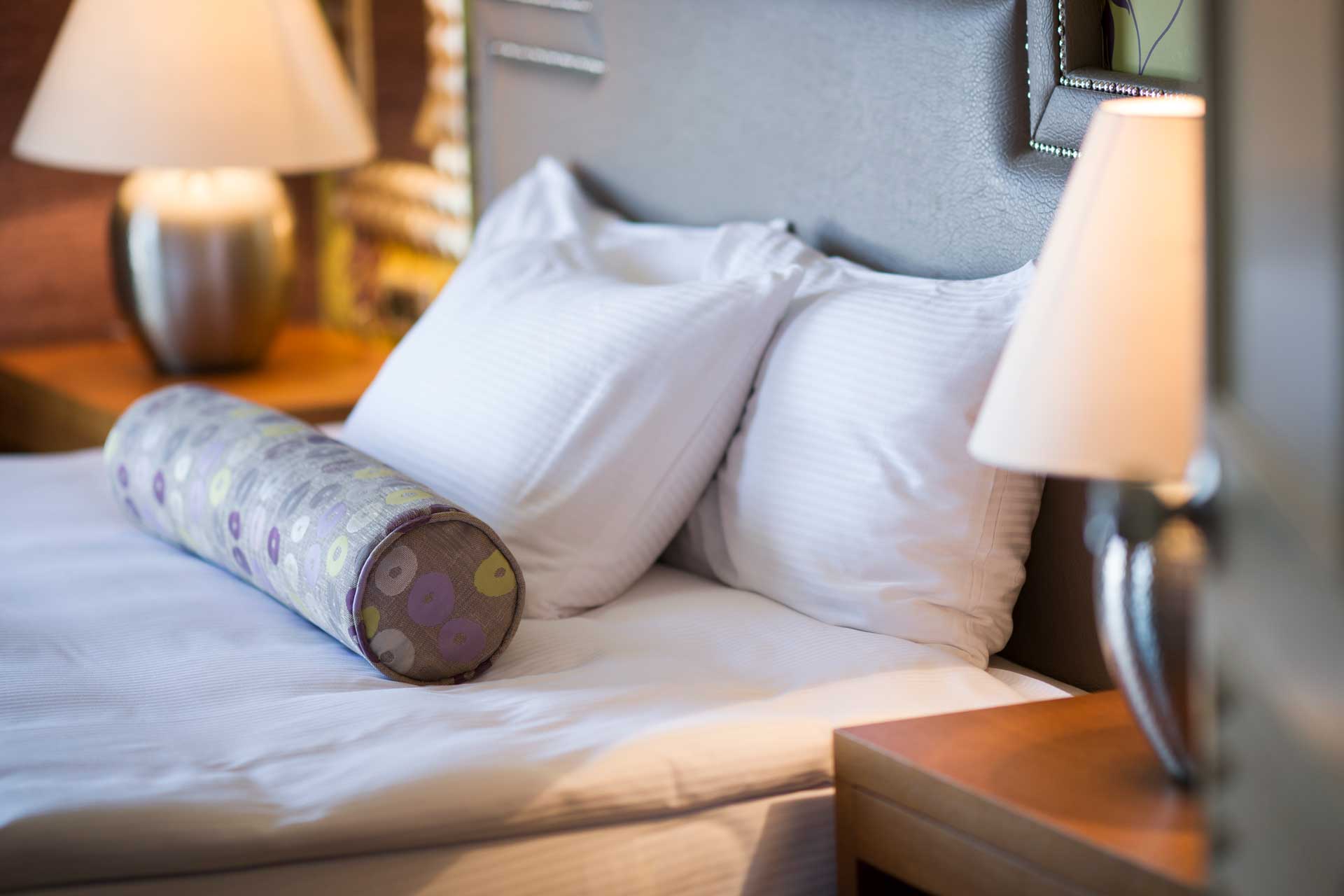 A comfortable bed in a hotel in Killarney